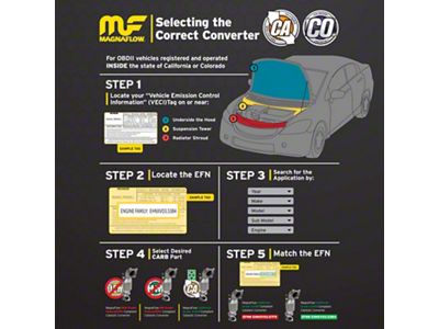 Magnaflow Direct-Fit Catalytic Converter; California Grade CARB Compliant; 2.50-Inch; Passenger Side (2004 2WD 5.4L F-150)