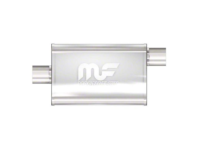 Magnaflow Performance Center/Offset Straight Satin Muffler; 2.50-Inch (Universal; Some Adaptation May Be Required)