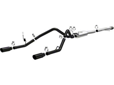 Magnaflow Street Series Black Dual Exhaust System; Rear Exit (14-18 4.3L Silverado 1500)