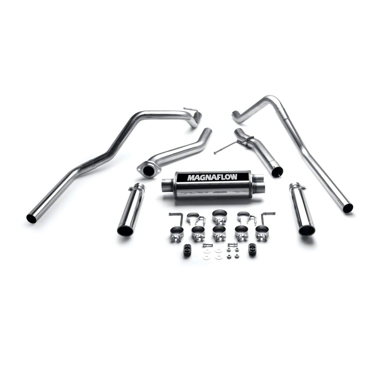 Magnaflow Silverado Mf Series Dual Exhaust System Rear Exit S109605 99 06 48l Silverado 1500 8943