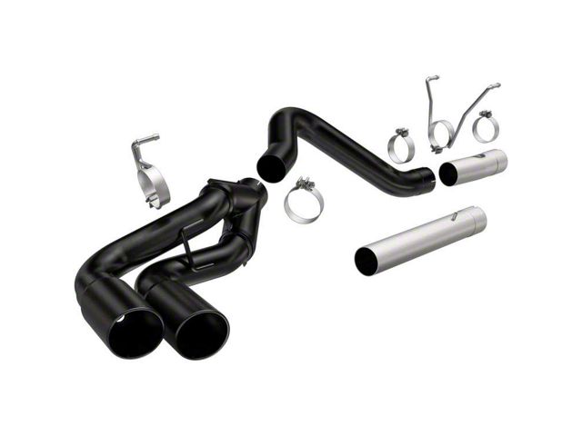 Magnaflow Black DPF Series Dual Exhaust System; Same Side Exit (13-18 6.7L RAM 3500)