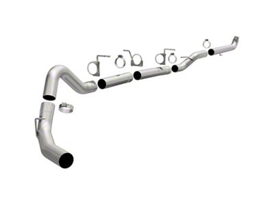 Magnaflow Custom Builder Pipe Series Downpipe-Back Single Exhaust System; Side Exit (01-04 6.6L Duramax Sierra 2500 HD w/o Factory Installed Catalytic Converters)