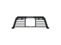 Magnum High Pro Headache Rack with Lights and Window Cut-Out; Matte Black (17-19 F-250 Super Duty)