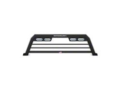 Magnum Low Pro Headache Rack with Lights; Matte Black (17-19 F-250 Super Duty)