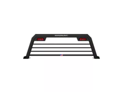 Magnum Sport Headache Rack with Lights; Matte Black (09-18 RAM 1500 w/o RAM Box)