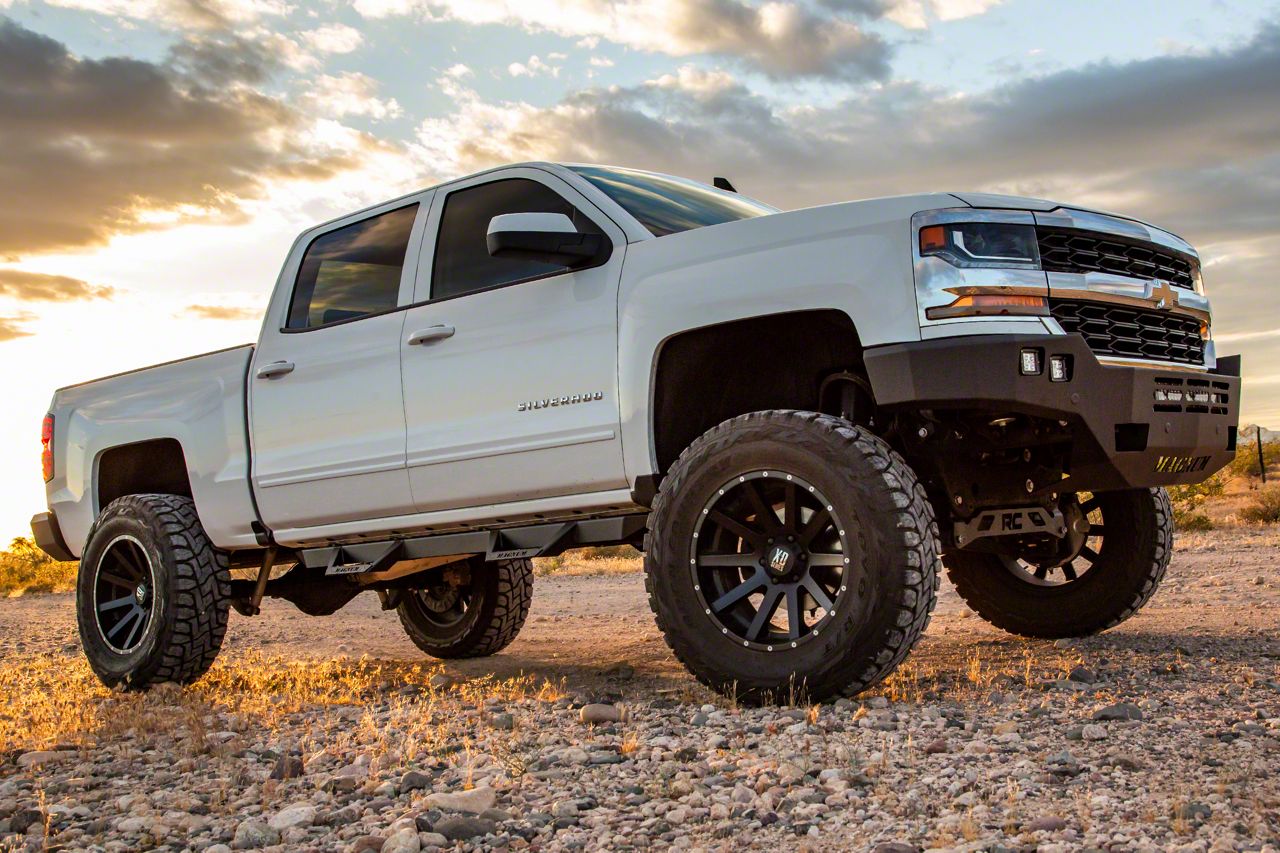 Magnum Silverado 2500 RT Drop Side Step Bars; Black Textured RTS16CH ...