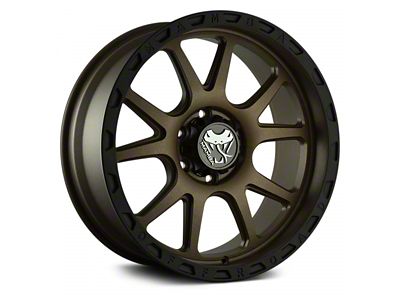 Mamba Offroad Wheels Type M27 Matte Bronze with Black Lip 6-Lug Wheel; 20x9; 0mm Offset (14-18 Sierra 1500)