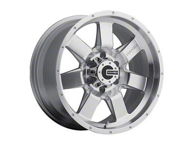 Mamba Offroad Wheels Type M14 Machined Face Silver 6-Lug Wheel; 17x9; -12mm Offset (14-18 Silverado 1500)