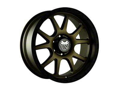 Mamba Offroad Wheels Type M27 Matte Bronze with Black Lip 6-Lug Wheel; 17x9; -12mm Offset (07-14 Yukon)