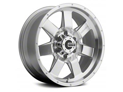 Mamba Offroad Wheels Type M14 Machined Face Silver 6-Lug Wheel; 17x9; -12mm Offset (15-20 Tahoe)