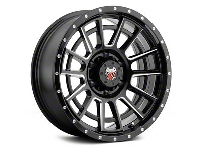 Mamba Offroad Wheels Type M22 Matte Black Machined 6-Lug Wheel; 20x9; 12mm Offset (15-20 Yukon)