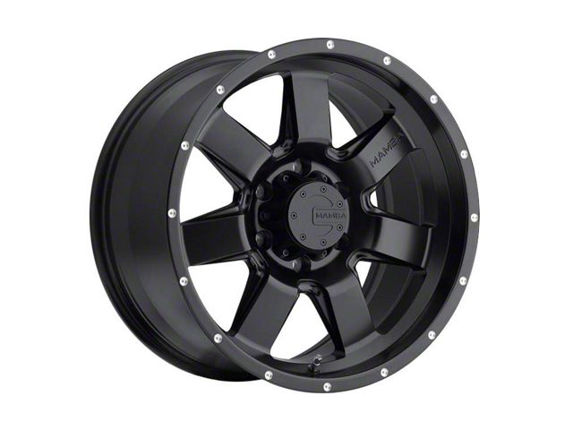 Mamba Offroad Wheels Type M14 Matte Black 6-Lug Wheel; 17x9; -12mm Offset (14-18 Sierra 1500)