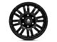 Mammoth Krawler Satin Black 6-Lug Wheel; 17x8; 0mm Offset (07-13 Sierra 1500)