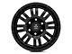 Mammoth Krawler Satin Black 6-Lug Wheel; 17x9; -12mm Offset (07-13 Sierra 1500)