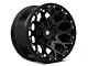 Mammoth Vex Satin Black Machined 6-Lug Wheel; 17x9; -6mm Offset (07-13 Sierra 1500)