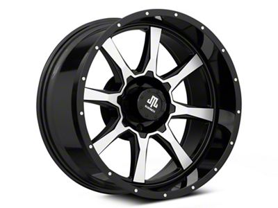 Mammoth High Roller Gloss Black Machined 6-Lug Wheel; 20x10; -24mm Offset (07-14 Tahoe)