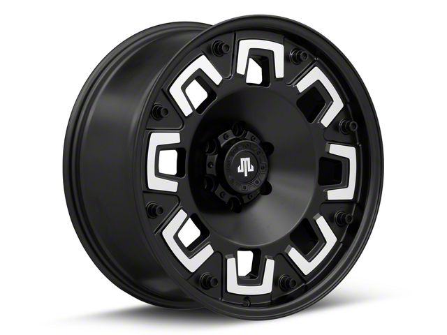 Mammoth Boss Satin Black Machined 6-Lug Wheel; 20x9; -6mm Offset (07-14 Yukon)