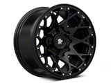 Mammoth Vex Satin Black Machined 6-Lug Wheel; 17x9; -6mm Offset (07-14 Yukon)