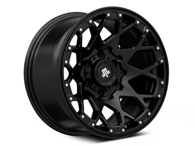 Mammoth Vex Satin Black Machined 6-Lug Wheel; 17x9; -6mm Offset (15-20 Yukon)