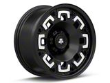 Mammoth Boss Satin Black Machined 6-Lug Wheel; 17x9; -6mm Offset (15-20 Tahoe)