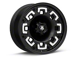 Mammoth Boss Satin Black Machined 5-Lug Wheel; 17x9; -6mm Offset (94-01 RAM 1500)