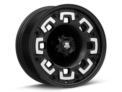 Mammoth Boss Satin Black Machined 5-Lug Wheel; 17x9; -6mm Offset (94-01 RAM 1500)