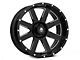 Mammoth Horde Beadlock Gloss Black Machined 5-Lug Wheel; 20x10; -24mm Offset (94-01 RAM 1500)