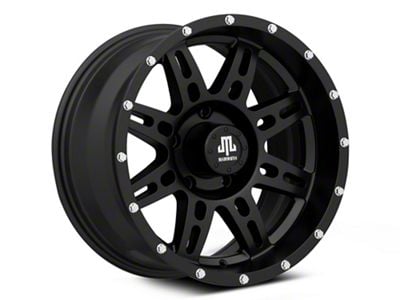 Mammoth Split-8 Beadlock Matte Black 5-Lug Wheel; 17x9; -6mm Offset (94-01 RAM 1500)