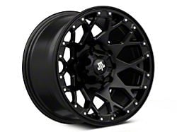 Mammoth Vex Satin Black Machined 5-Lug Wheel; 17x9; -6mm Offset (94-01 RAM 1500)