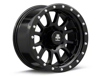 Mammoth 12 Hole Satin Black 6-Lug Wheel; 17x9; -6mm Offset (99-06 Sierra 1500)