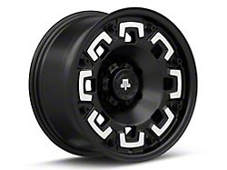 Mammoth Boss Satin Black Machined 6-Lug Wheel; 17x9; -6mm Offset (99-06 Sierra 1500)