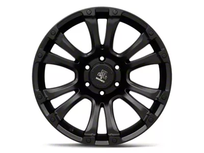 Mammoth Madness Matte Black 6-Lug Wheel; 20x9; -6mm Offset (99-06 Sierra 1500)