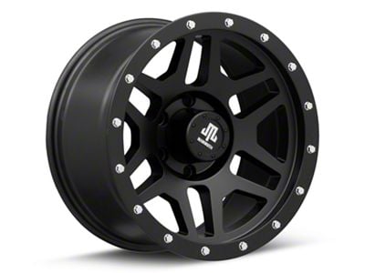 Mammoth Split 6 Beadlock Matte Black 6-Lug Wheel; 17x9; -6mm Offset (99-06 Sierra 1500)