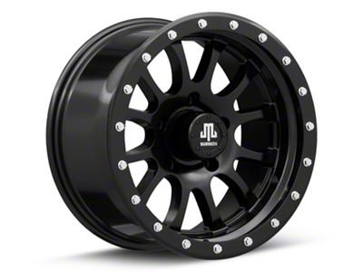 Mammoth 12 Hole Satin Black 5-Lug Wheel; 17x9; -6mm Offset (05-11 Dakota)