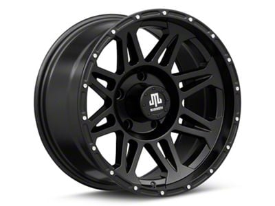 Mammoth Split 8 Beadlock Matte Black 5-Lug Wheel; 17x9; -6mm Offset (05-11 Dakota)