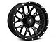 Mammoth Beadlock Mesh Matte Black Machined 6-Lug Wheel; 18x9; -12mm Offset (21-24 F-150)