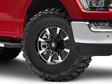 Mammoth F8 Gloss Black Machined 6-Lug Wheel; 17x9; 0mm Offset (21-25 F-150)