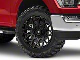 Mammoth Vex Satin Black Machined 6-Lug Wheel; 20x9; -6mm Offset (21-24 F-150)