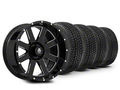 20x10 Mammoth Horde & 35in Milestar All-Terrain Patagonia AT/R Tire Package (09-18 RAM 1500)