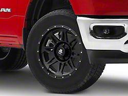 Mammoth Split 8 Beadlock Matte Black 6-Lug Wheel; 18x9; -6mm Offset (19-25 RAM 1500)