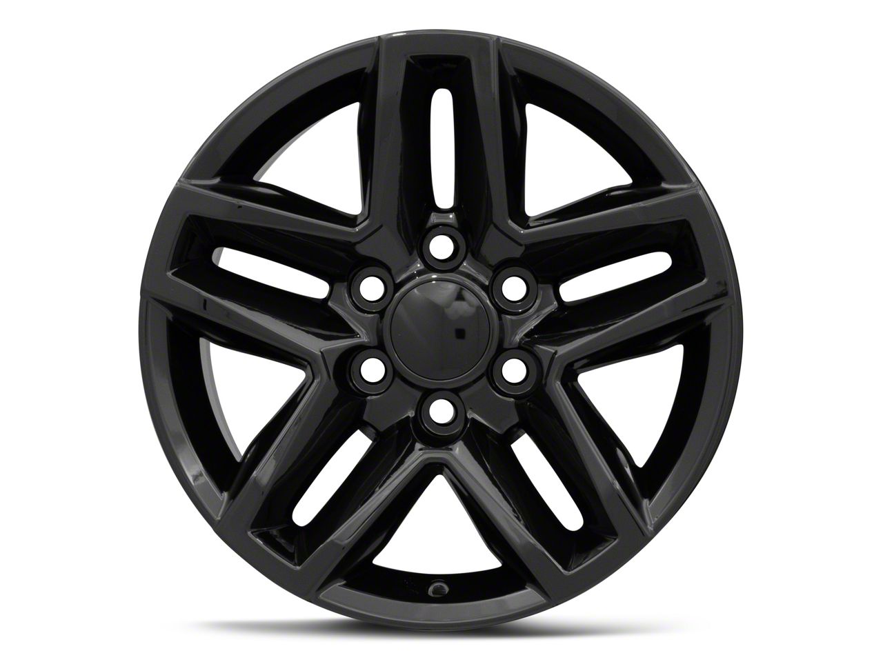 Mammoth Silverado 1500 Trail Boss Style Black 6-Lug Wheel; 18x8.5; 26mm ...