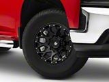 Mammoth Vex Satin Black Machined 6-Lug Wheel; 17x9; -6mm Offset (19-25 Silverado 1500)