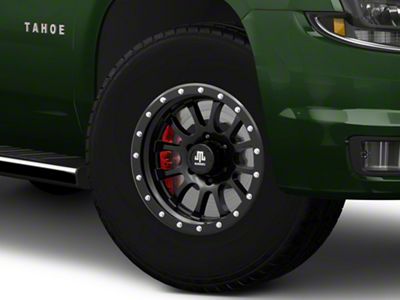 Mammoth 12 Hole Satin Black 6-Lug Wheel; 17x9; -6mm Offset (15-20 Tahoe)