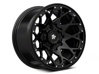 Mammoth Vex Satin Black Machined 6-Lug Wheel; 17x9; -6mm Offset (21-24 Yukon)