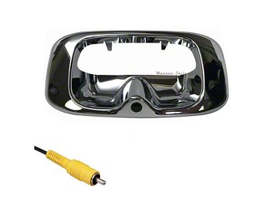 Master Tailgaters Tailgate Handle Bezel with Backup Reverse Camera; Chrome (99-06 Silverado 1500)