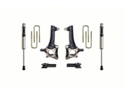 Max Trac 4-Inch Front / 2-Inch Rear Suspension Lift Kit with Fox Shocks (21-24 2WD F-150)