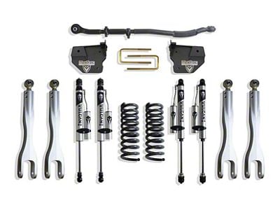 Max Trac 2.50-Inch 4-Link Leveling Kit with Vulcan 2.0 Reservoir Shocks (14-25 4WD 6.7L RAM 2500)