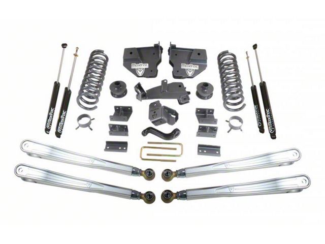 Max Trac 6-Inch MaxPro 4-Link Suspension Lift Kit with Shocks (14-18 4WD RAM 2500)