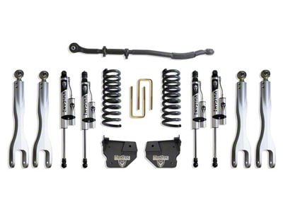 Max Trac 2.50-Inch 4-Link Leveling Kit with Vulcan 2.0 Reservoir Shocks (13-25 4WD 6.7L RAM 3500)