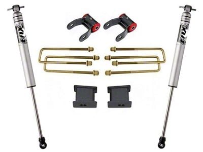 Max Trac 3-Inch Rear Suspension Lift Kit with Fox Shocks (07-16 2WD Sierra 1500)